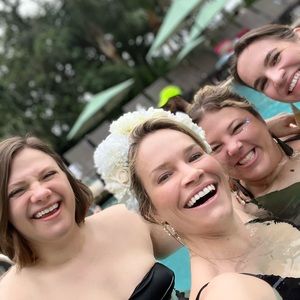 Zara floral headband bride